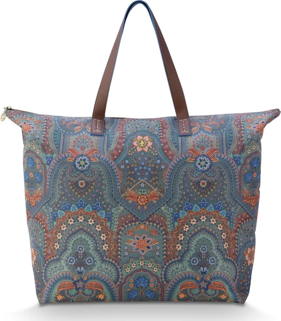 Pip Studio Tilda Tote Bag Jabali Blue - Borsa da Viaggio Grande Donna