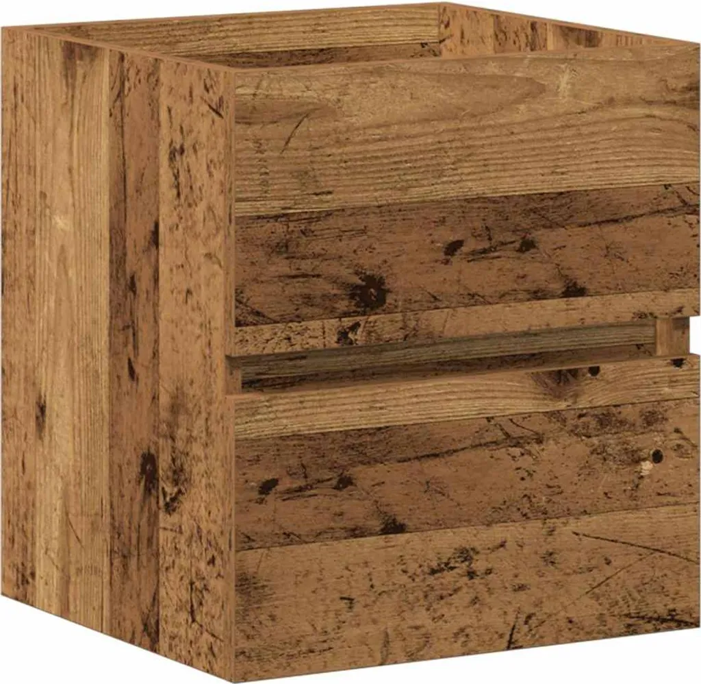 Mobiletto Bagno SYFAX Legno Antico 41 cm - Eleganza Minimalista
