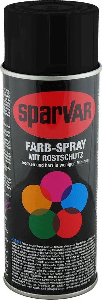 Sparvar Farb-Spray mit Rostschutz      Matt RAL 9005 - Produktbild 