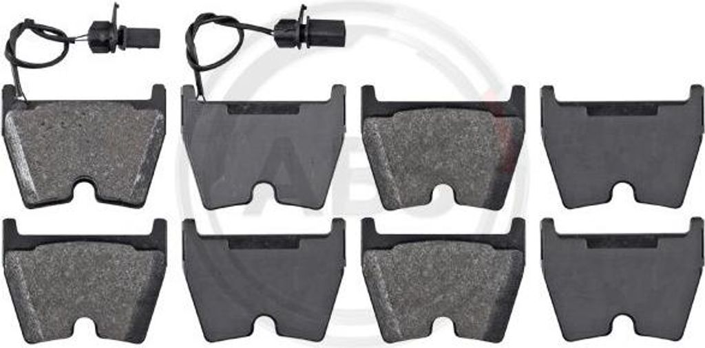 A.B.S. 37367 Bremsbelagsatz, Scheibenbremse OE 420698151C kompatibel mit A4 8E, A4 8H, A4 8K, A5 8T, A5 8F, A6 4B, R8, Phaeton