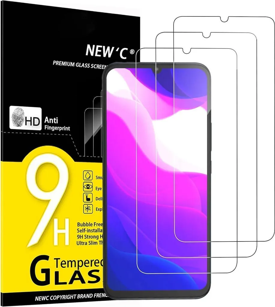 Protection Écran Xiaomi Mi 10 Lite Verre Blindé 9H pour Usage Quotidien x3