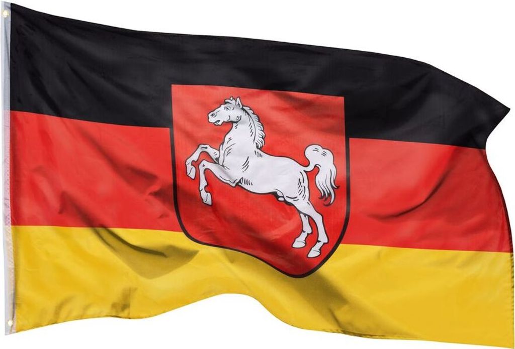 PHENO FLAGS Niedersachsen Flagge 90 x 150 cm Produktbild 