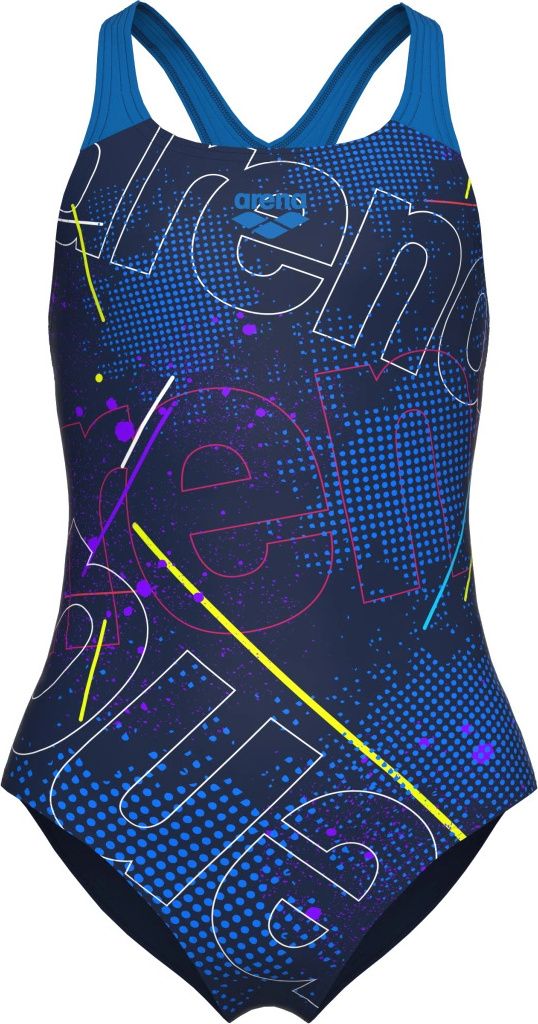 Arena Girl's Swimsuit Swim Pro Back Navy-Blue River 128