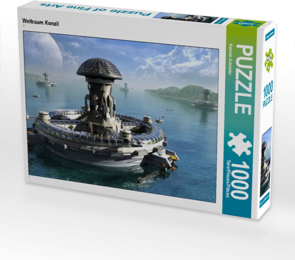 CALVENDO Puzzle Weltraum Konzil | 1000 Teile Lege-Größe 64x48cm Foto-Puzzle für glückliche Stunden