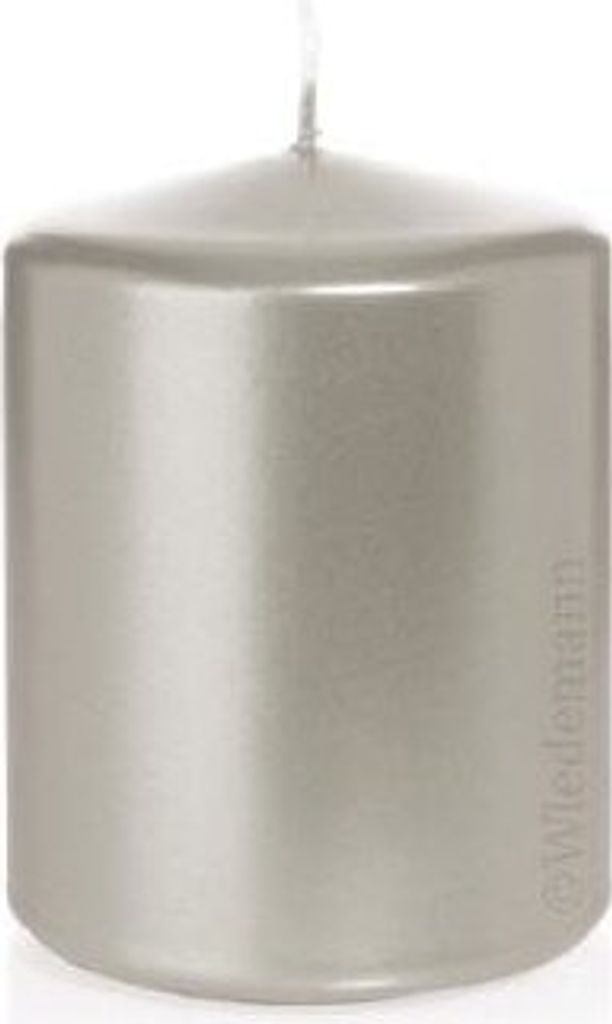 Stumpenkerzen in RAL-Qualität Silber 100 x Ø 78 mm, 8 Stück