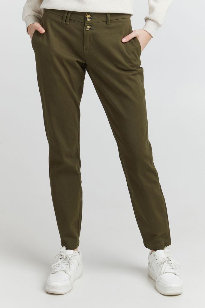 OXMO OXPilar Damen Chino Hose Stoffhose mit Stretch