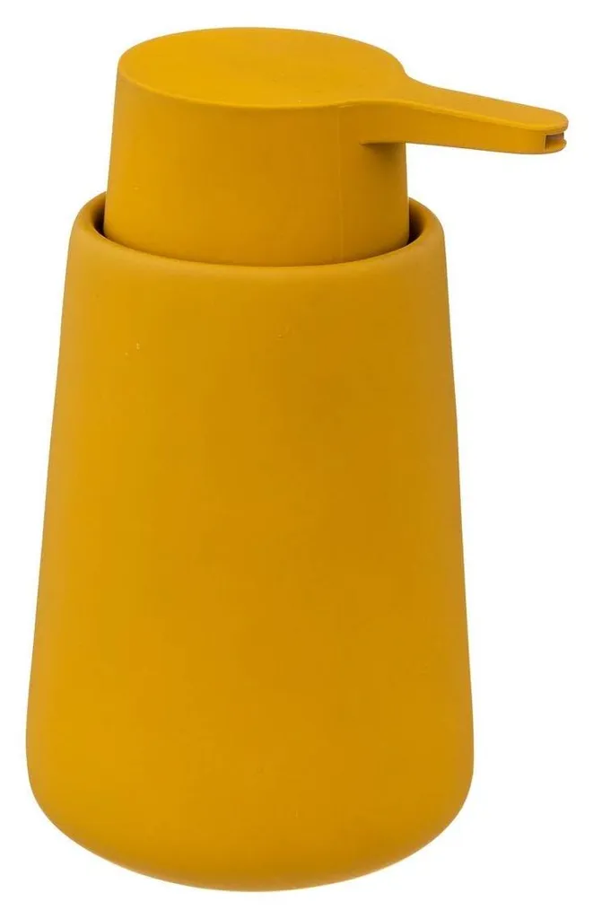 Distributeur savon jaune moutarde 250 ml - Pompe robuste et élégante