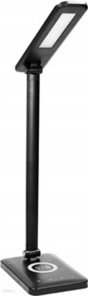 Virone kancelářská lampa Isiyo, hliník+ABS, černá, 390lm, 3 druhy svícení, IP20, bezdrátová nabíječk