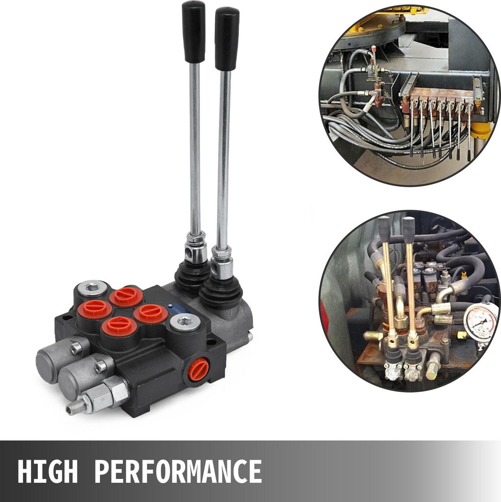 1x einfachwirkendes hydraulisches 3-Bank-Wegeventil 11 gpm 40 l 2 x DA 1x einfachwirkendes hydraulisches 3-Bank-Wegeventil 11 gpm 40 l 2 x DA