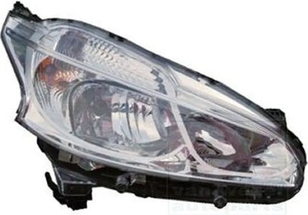 Optique de phare droit Peugeot 208 I - Bloc projecteur VAN WEZEL