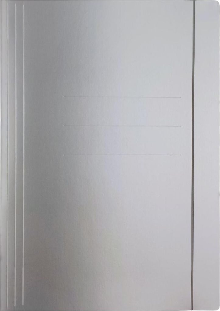 Radiergummi-Mappe A4 silber 400g Shan