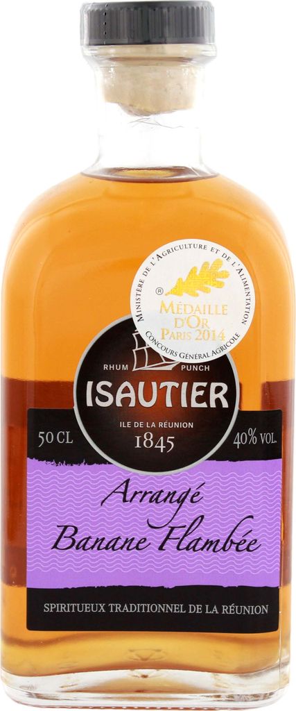 Isautier Arrange Banane Flambee Rum 0,5l, alc. 40 Vol.-%, Image du produit 