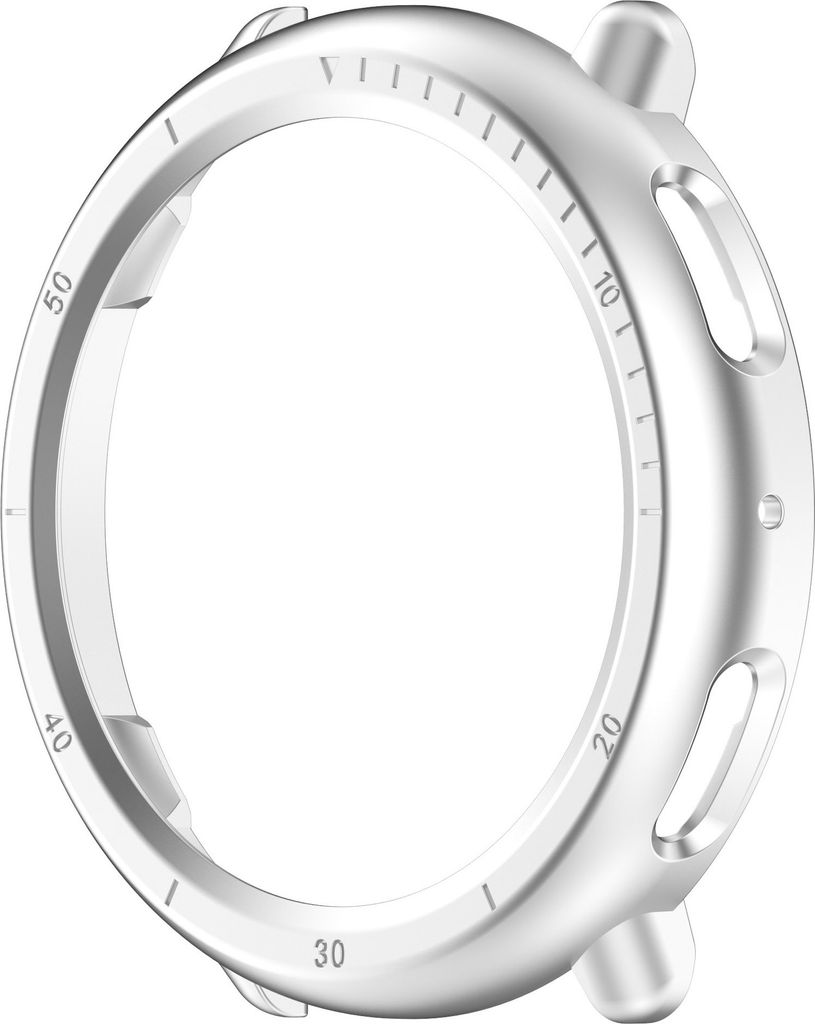 INF Halbumhüllende PC-Hülle für Amazfit Active2 Silber