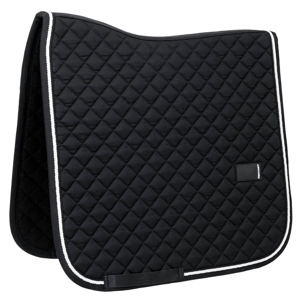 Kentucky Horsewear Dressurschabracke Saddle Pad Diamond Rope Dressage Schabracke Black Full