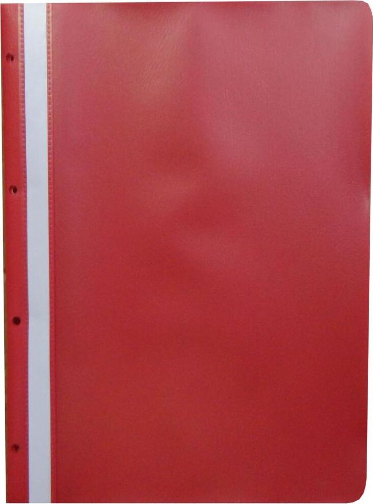 10 Ablage-Schnellhefter / Archiv-Hefter mit Lochung zum Abheften / Farbe: rot