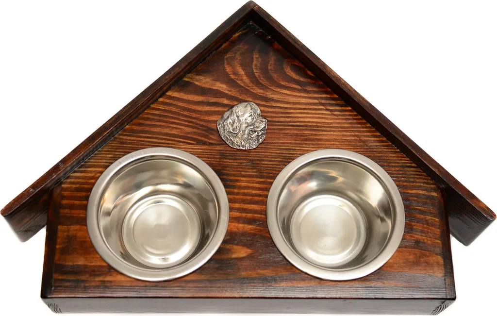 Supporto Ciotole Legno Terranova Art-Dog - Lusso Artigianale per Cani