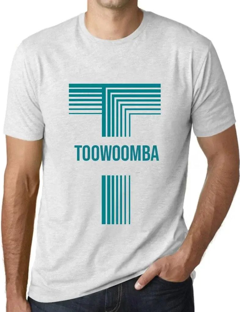 Herren Grafik T-Shirt Toowoomba Öko-Verantwortlich Vintage Jahrgang Kurzarm Lustige Druck Geburtstag Geschenk Mann