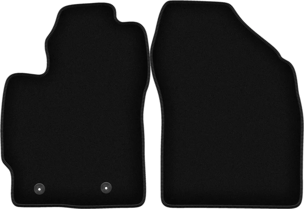 Set 2 Tappetini Neri in Velluto per Toyota Auris I 2007-2012 Hatchback