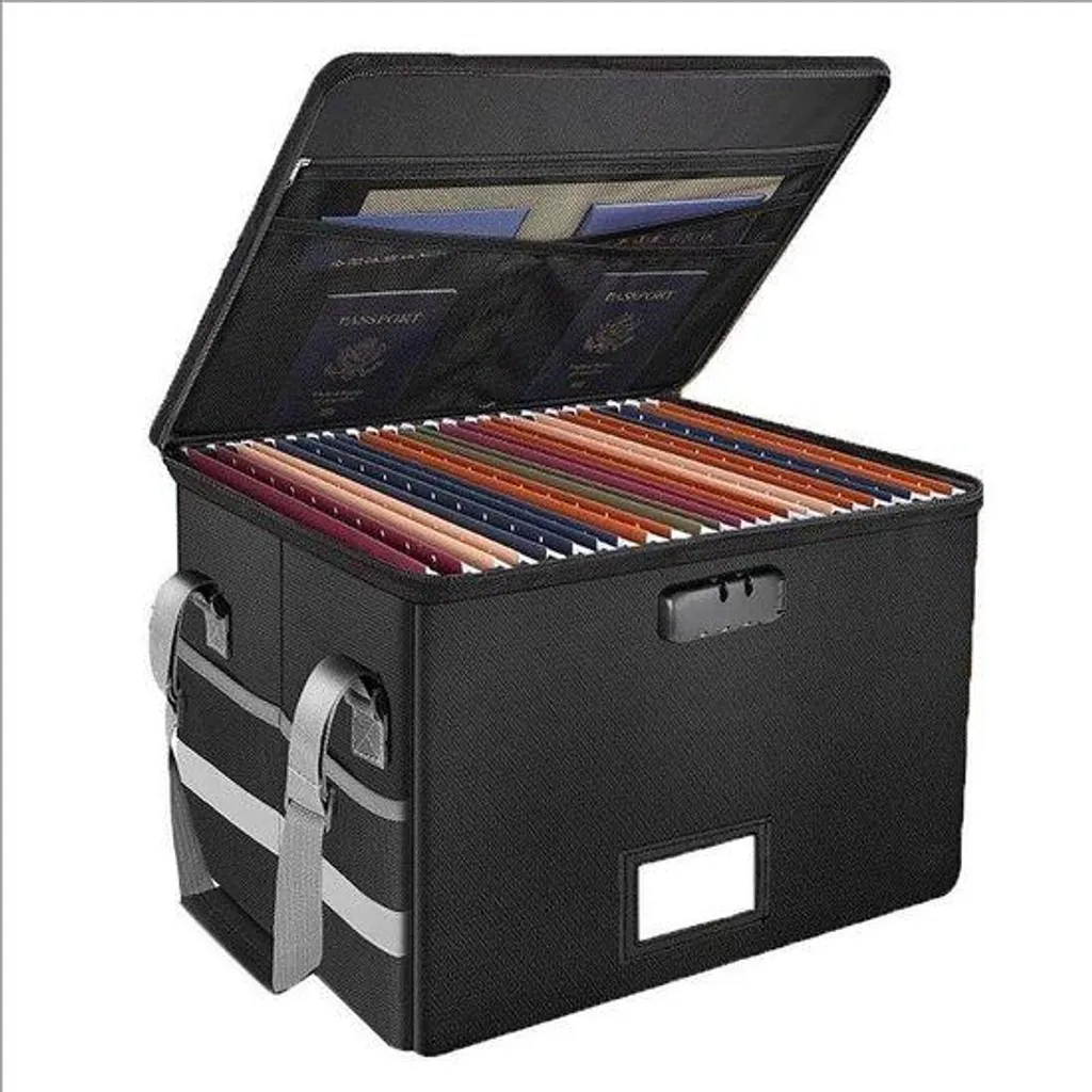 Boîte pliable portable pour rangement bureau et documents imperméable