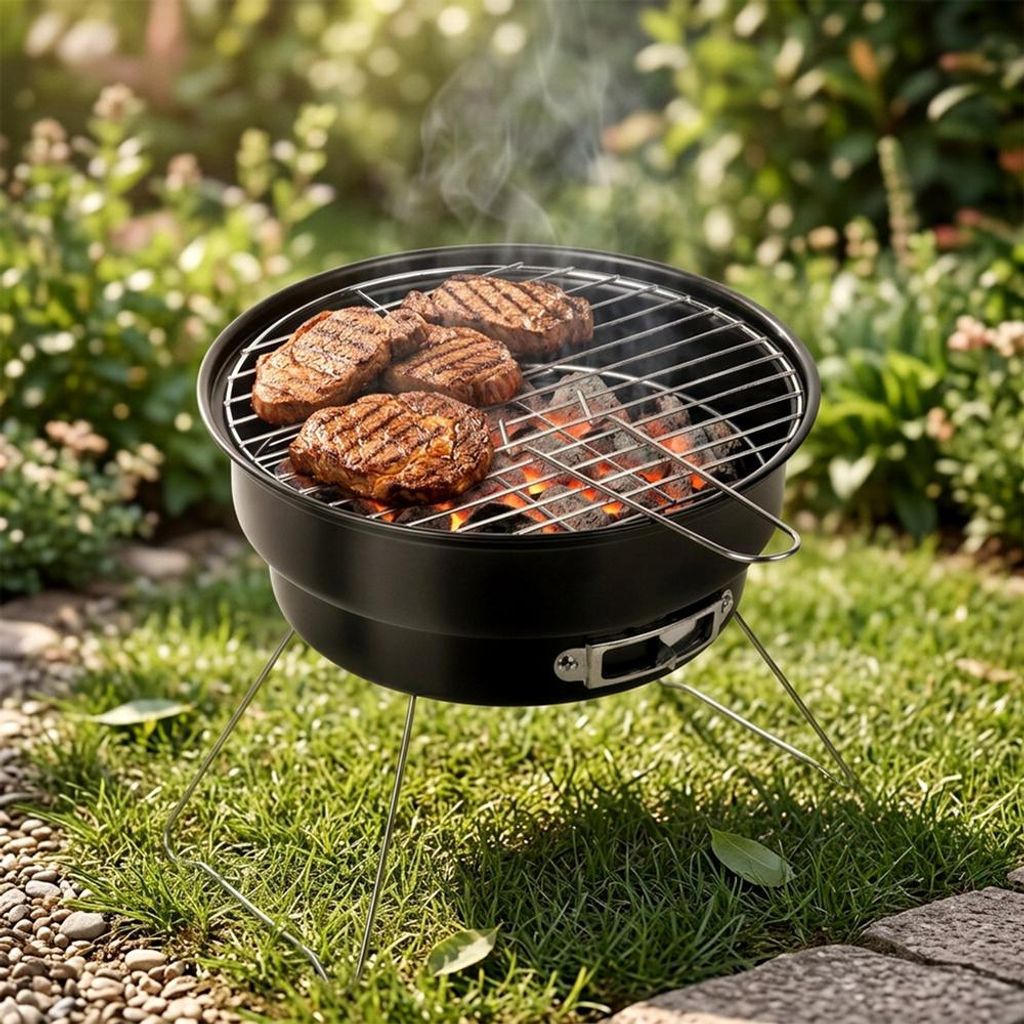 Vilde | Rund Grill Klappbar - 28x26x22 cm
