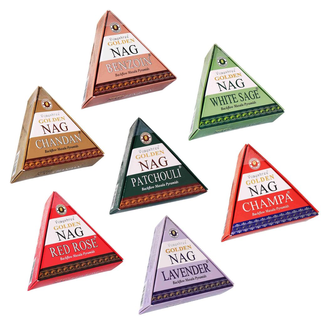 Räucherwerk Set 7x Räucherkegel & Räucherpyramiden (70 Stk) – Meditation