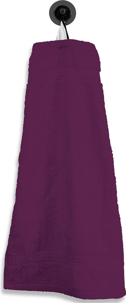 Gästetuch Gästehandtuch lila pflaume 30x50 cm Baumwolle Handtuch Frottee