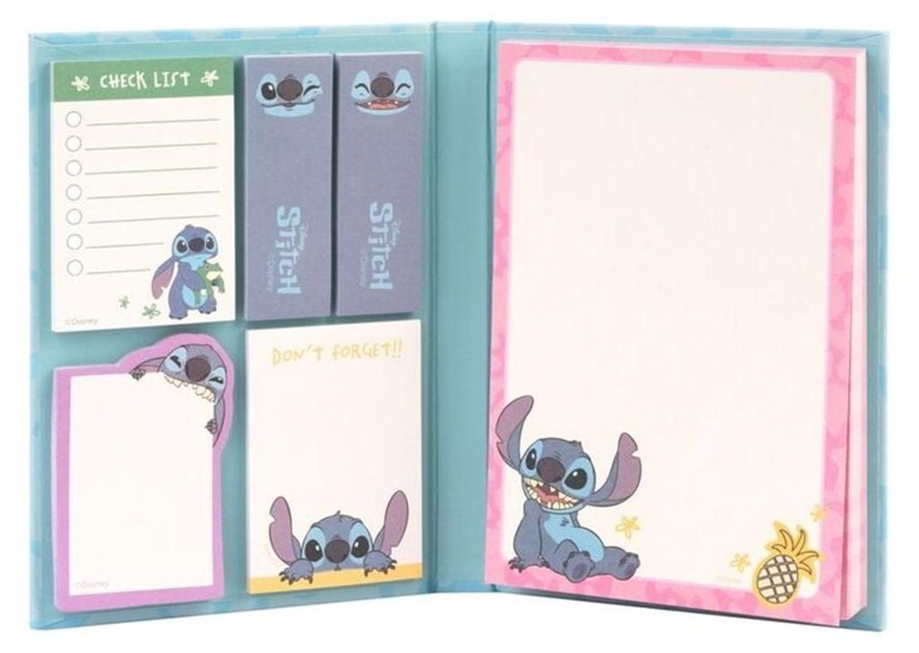 Erik - Notitieboekje met Disney Stitch post-it stickers, Productafbeelding 