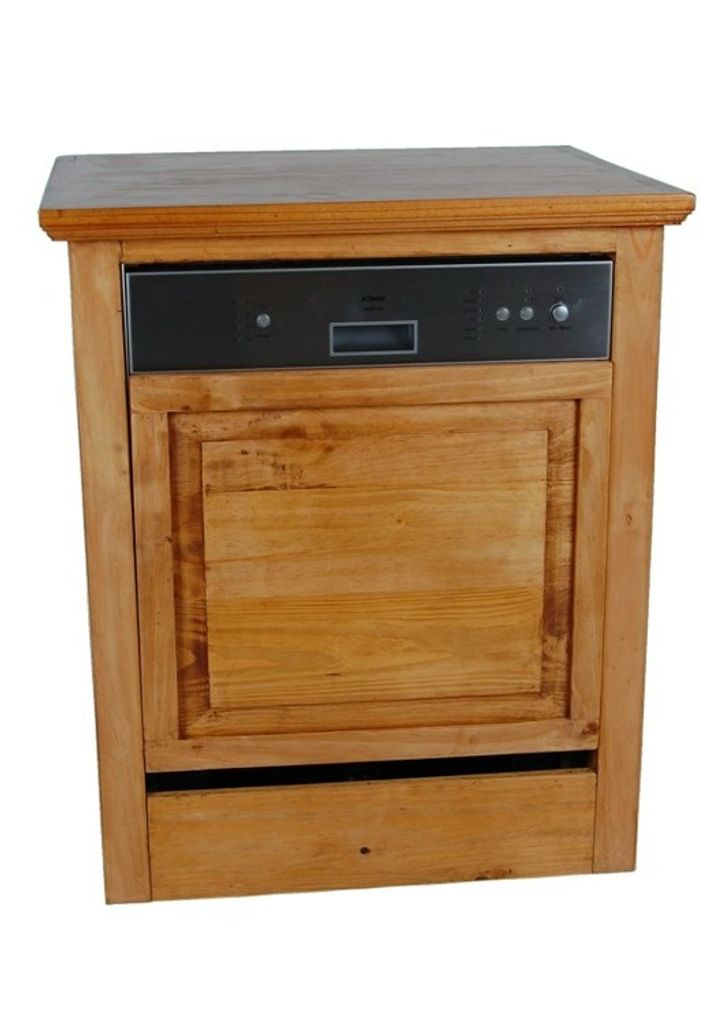 MiaMöbel Küchenmodul Mexico Möbel 78x91x65 cm Landhausstil Massivholz Pinie Honig