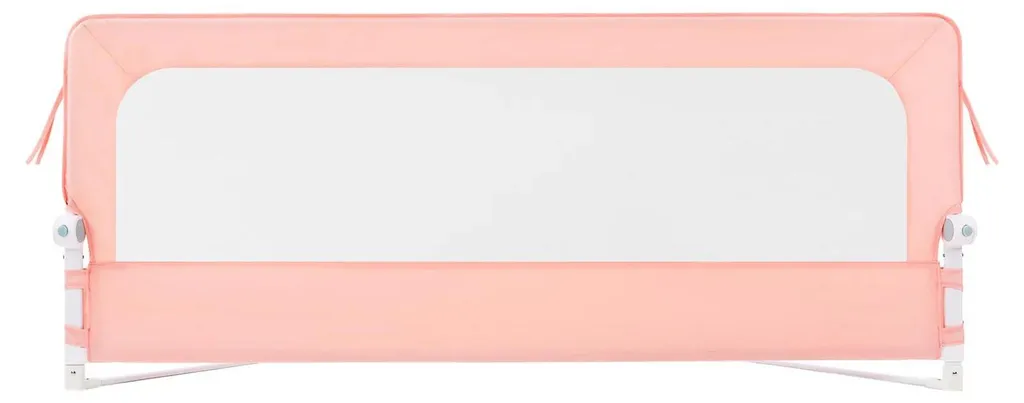 Barrière de lit bébé rose en tissu Oxford 300D - Protection latérale 1m20