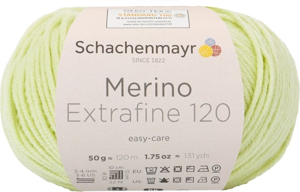 Schachenmayr Merino Extrafine 120, 50g Limone Produktbild 
