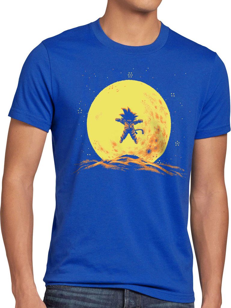 style3 Goku Mond T-Shirt Herren son-goku dragon z super saiyan turtle