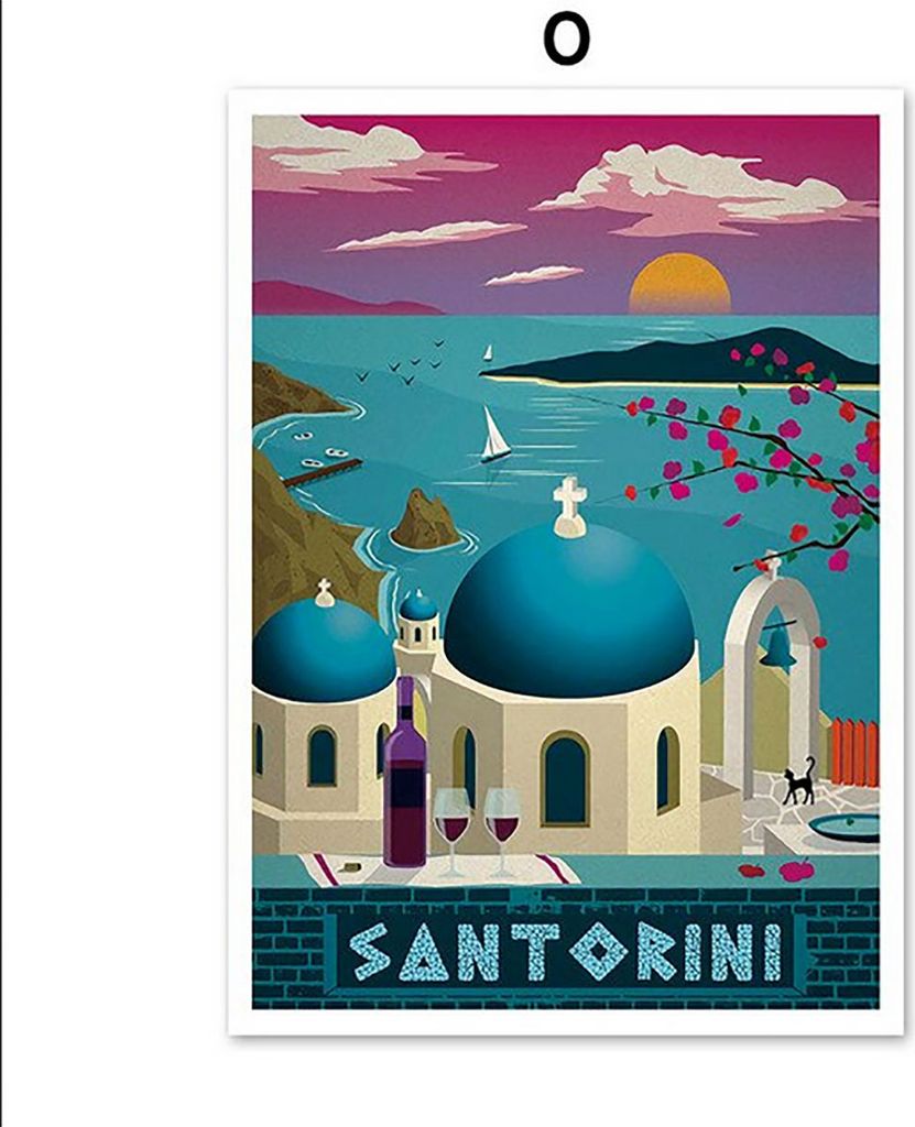 TPFLiving Kunstdruck LW-1550 (OHNE RAHMEN) Poster - Leinwand - Wandbild - Hochauflösender Giclée-Druck, langlebig und hochwertig - Berühmte Stä...