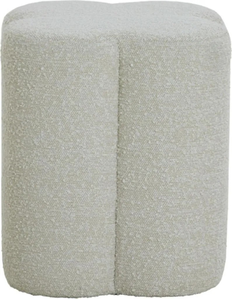Pouf NALANI vert foncé en bouclette douce Light & Living 38x45cm