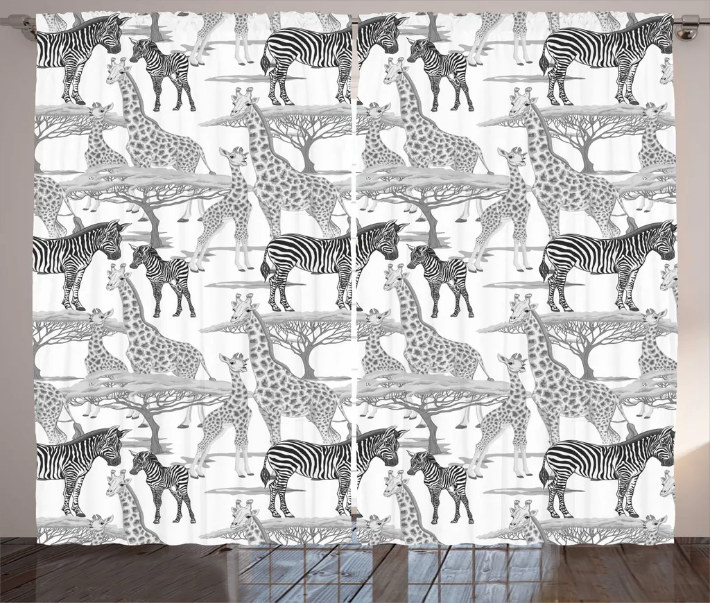 Vivi il Sogno Africano con le Tende ABAKUHAUS Grigio/Bianco