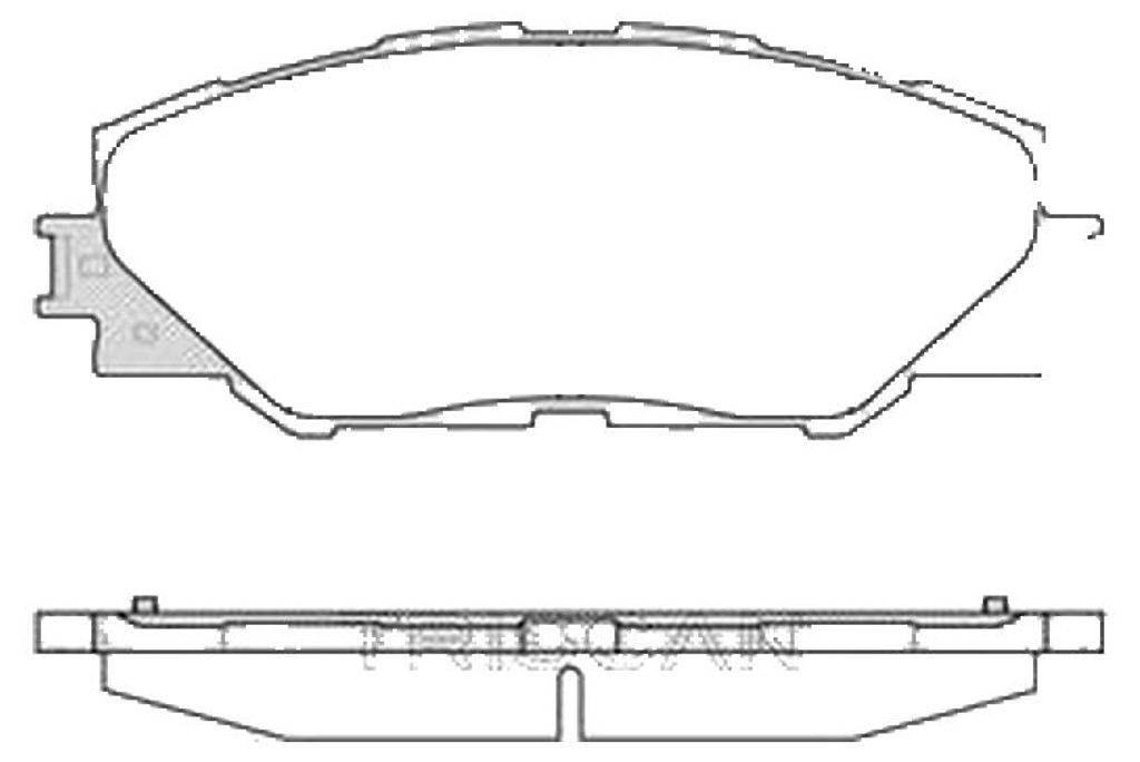 Bremsbelagsatz Scheiben 17,5 mm TRISCAN IAM-Expertise für u.a. TOYOTA RAV