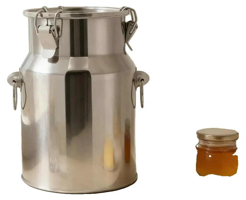 Seau Inox 5L Hygiénique - Fini la Rouille, Idéal Traite et Récipient
