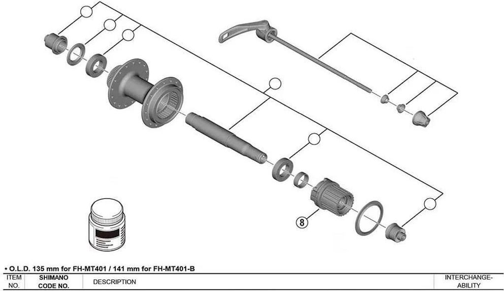 Shimano CassetteBody 12V Micropline FH-MT410 Zdjęcie produktu 