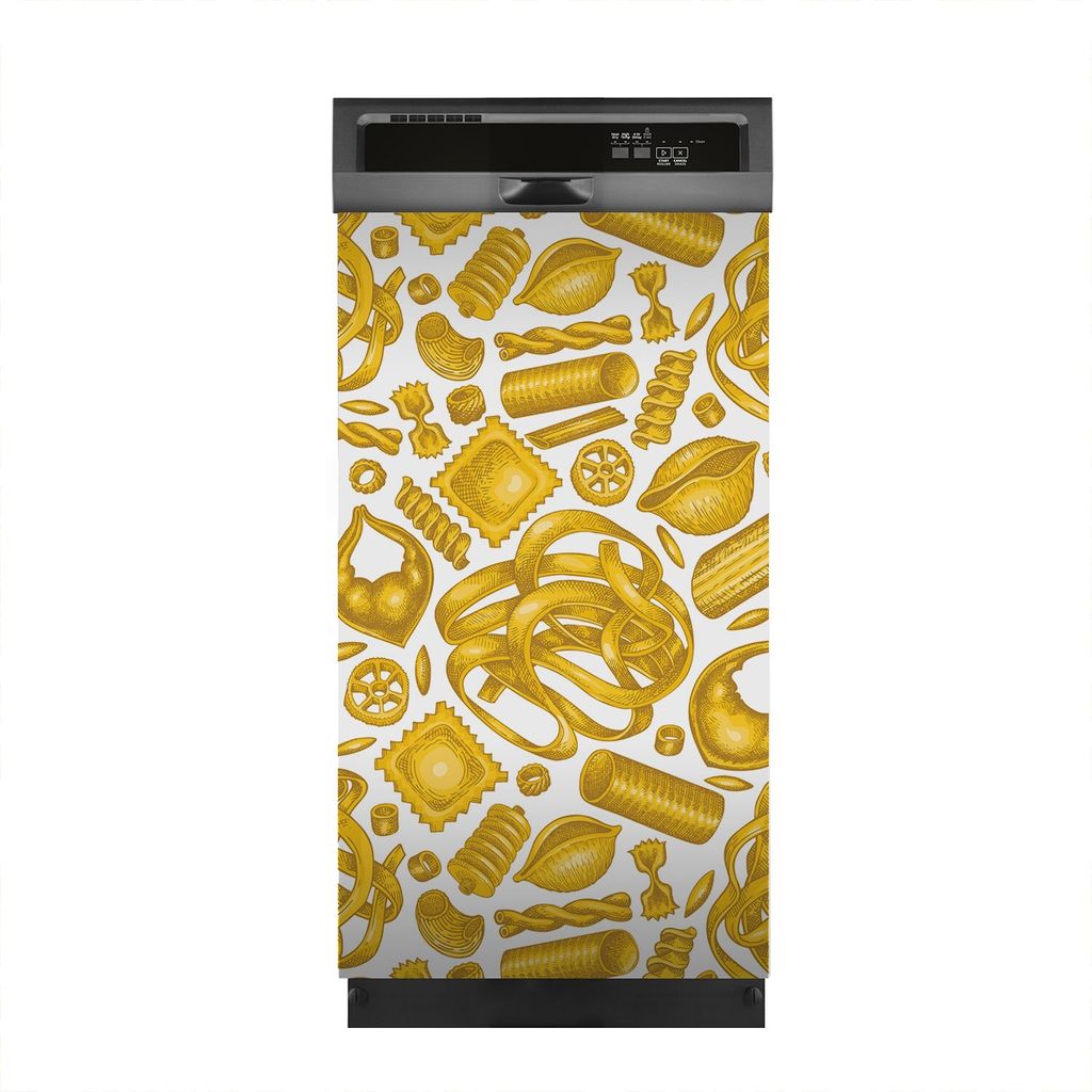 Aufkleber sticker 45x80 cm Dekorative folie Spülmaschine - Italienische Nudeln