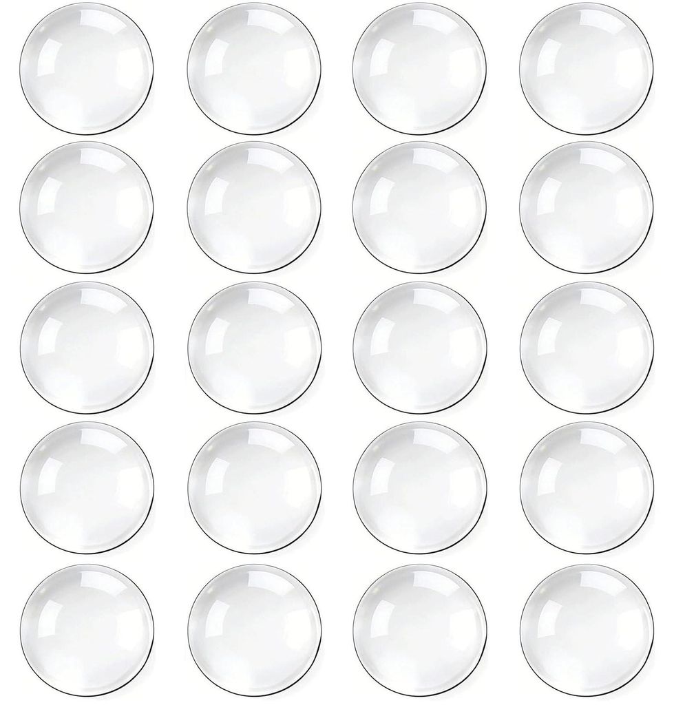 Set mit 20 transparenten, selbstklebenden Türstoppern, 22 x 5 mm, geräuscharm, wiederverwendbare elastische Wandstopper für Badezimmer, Glasflä...