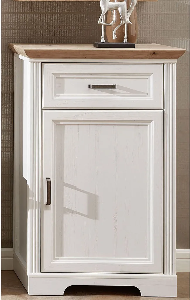 Armoire à chaussures Jasmin Pinie-Hell - Rangement bois clair 102 cm