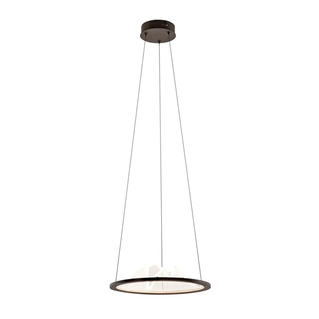 Luminaire LED 26W anneau maille décorative Italux éclairage chaleureux