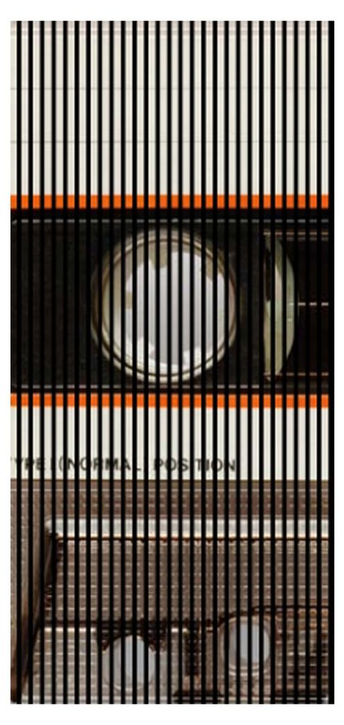 Akustikpaneele mit Digitaldruck Tape01 19 x 1133 x 2400 mm Kassette Musik MDF PET-Fasern Wandpaneele Weiß Orange 2 Einzelplatten