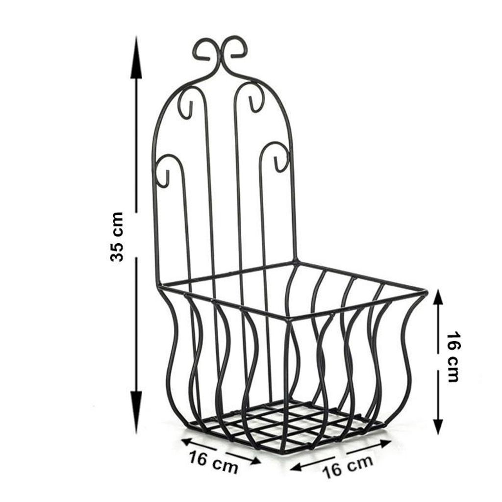 Blumenampel aus Metall schwarz 35x 20 cm Kaufland.de