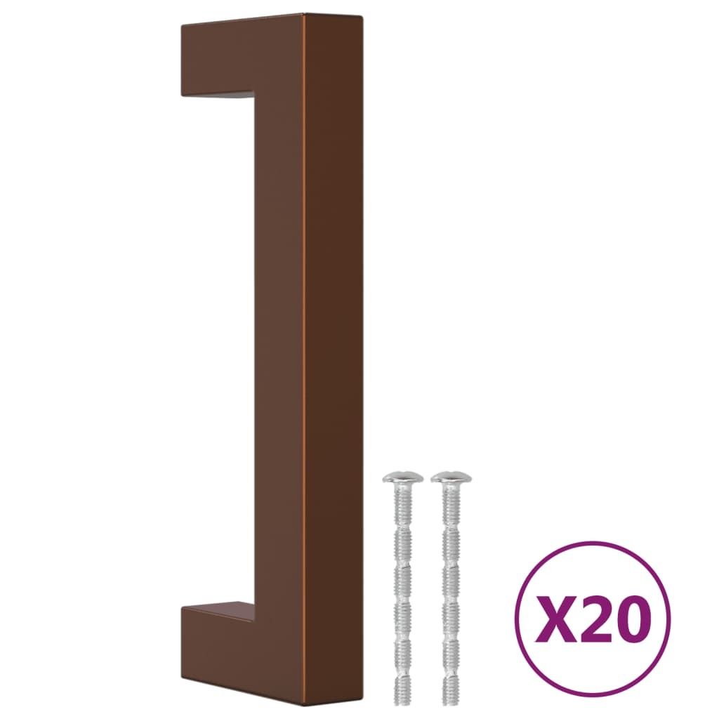 vidaXL Nábytkové úchytky 20 ks. Bronz 96 mm nerezová ocel Obrázek produktu 