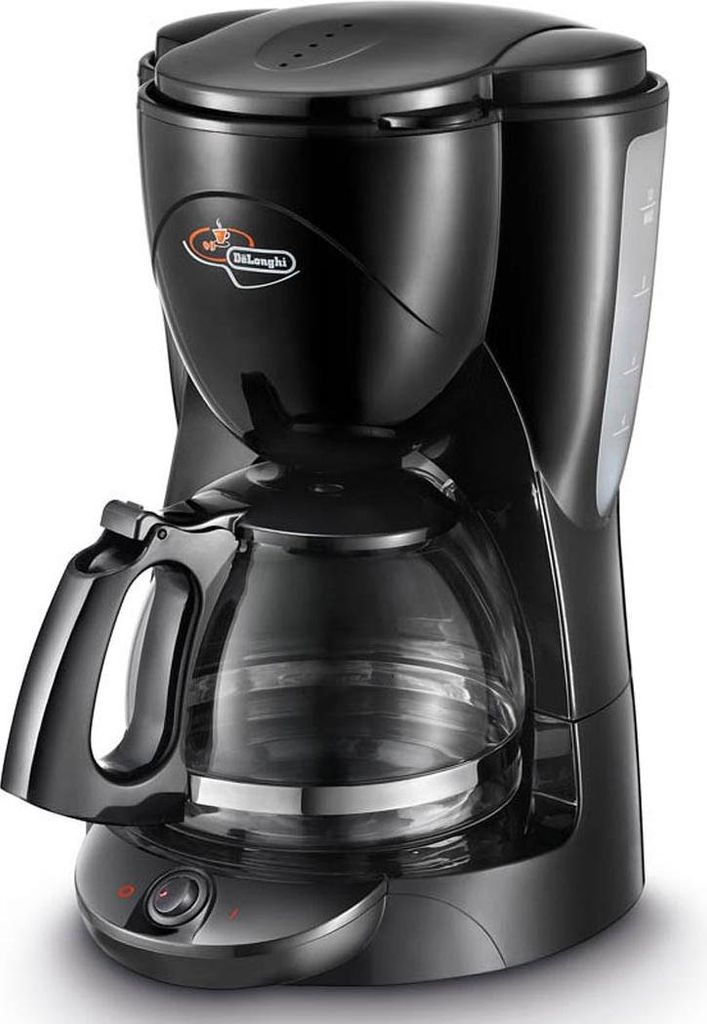 De'Longhi ICM 2.1B Kaffeemaschine mit Filter 10 Tassen 1000W Schwarz und Silber