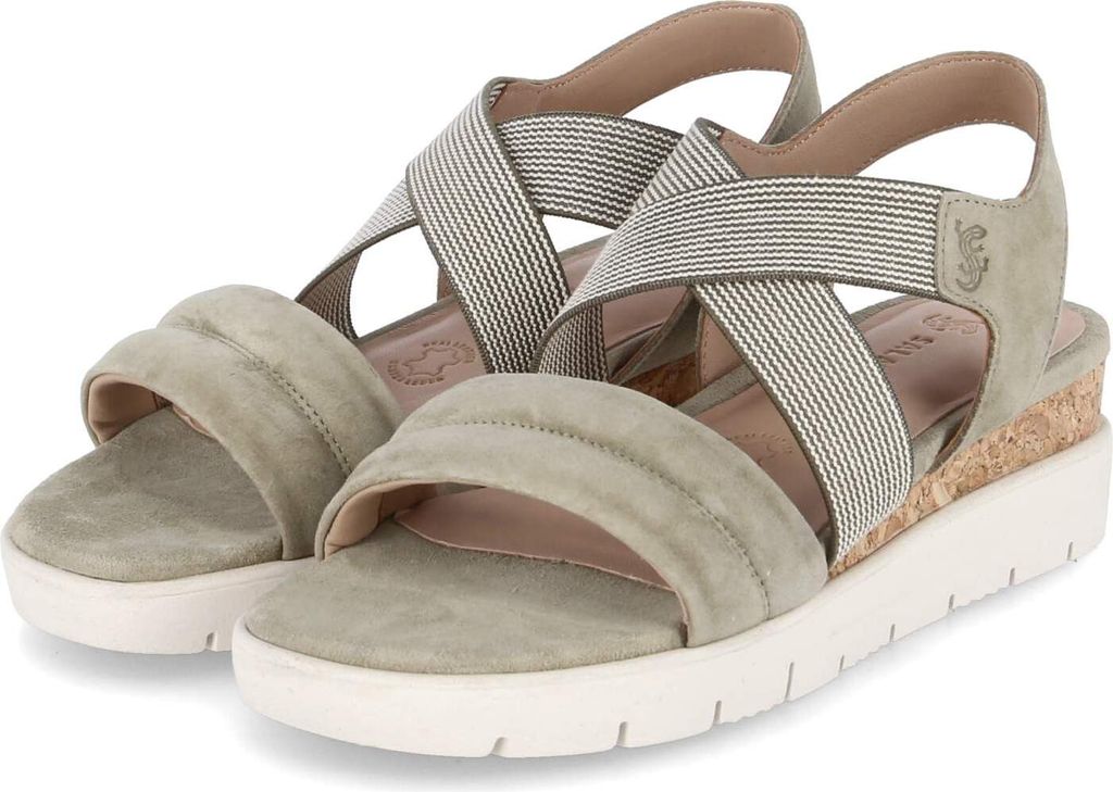 Salamander Damen Sandalen Sandaletten Grün Rauleder Größe: 41