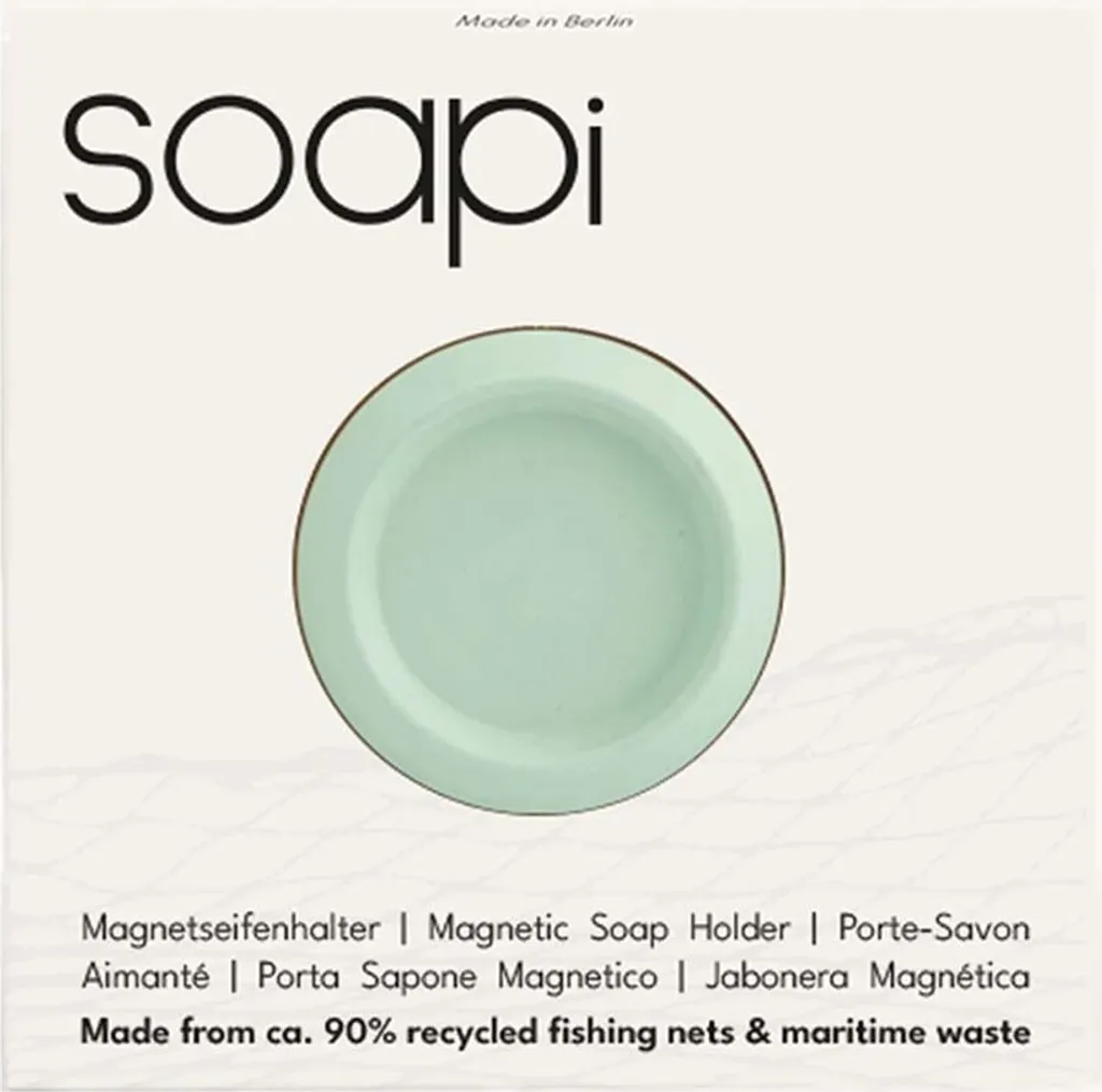Portasapone Magnetico Premium Menta | Eleganza Sospesa