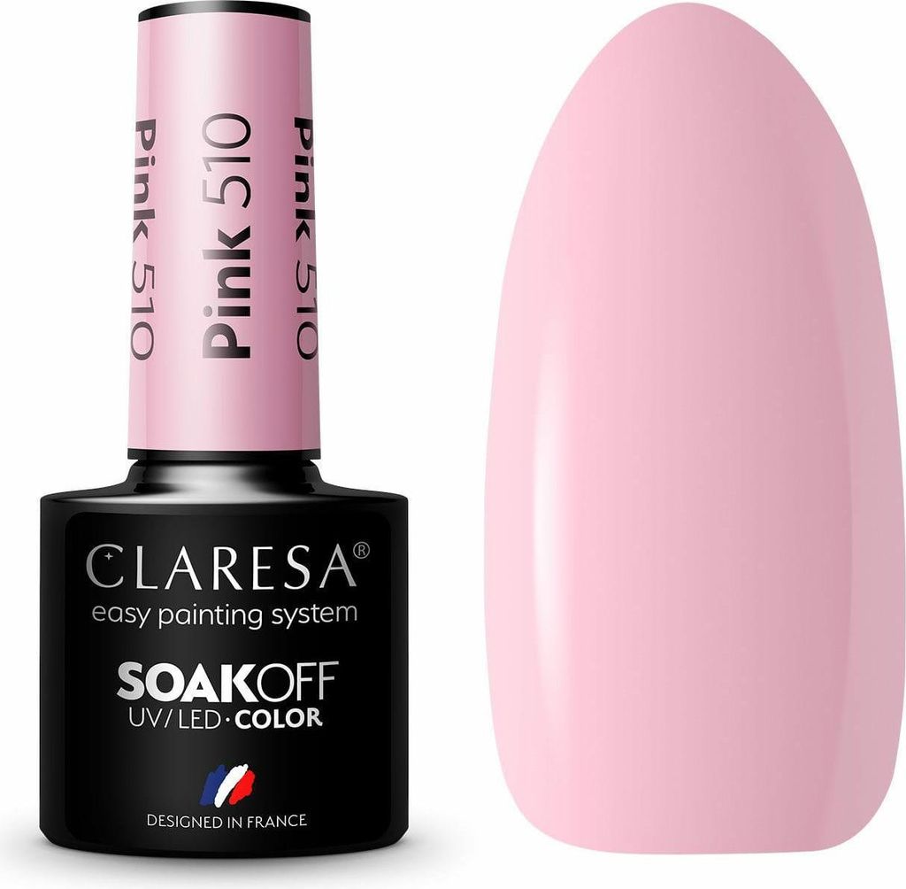 CLARESA Hybrid-Gel-Nagellack ROSA 510 -5g Produktbild 