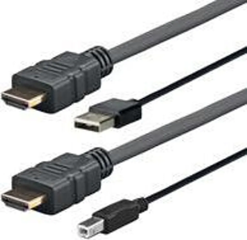 Vivolink PROHDMIUSBAB2AMP Cavo HDMI 4K + USB B 2m per Monitor Touch