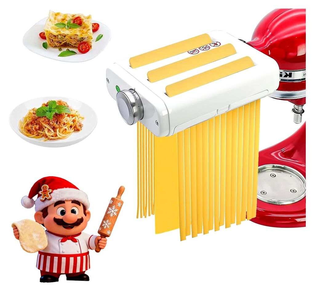 Nudelkocheraufsatz für Kitchen Aid Standmixer – 3 Funktionen in einem